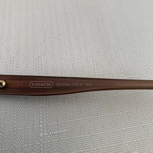 COACH Oriana 1023 Tan Pink Full Rim Eyeglass Frames Only with Case - Picture 8 of 16